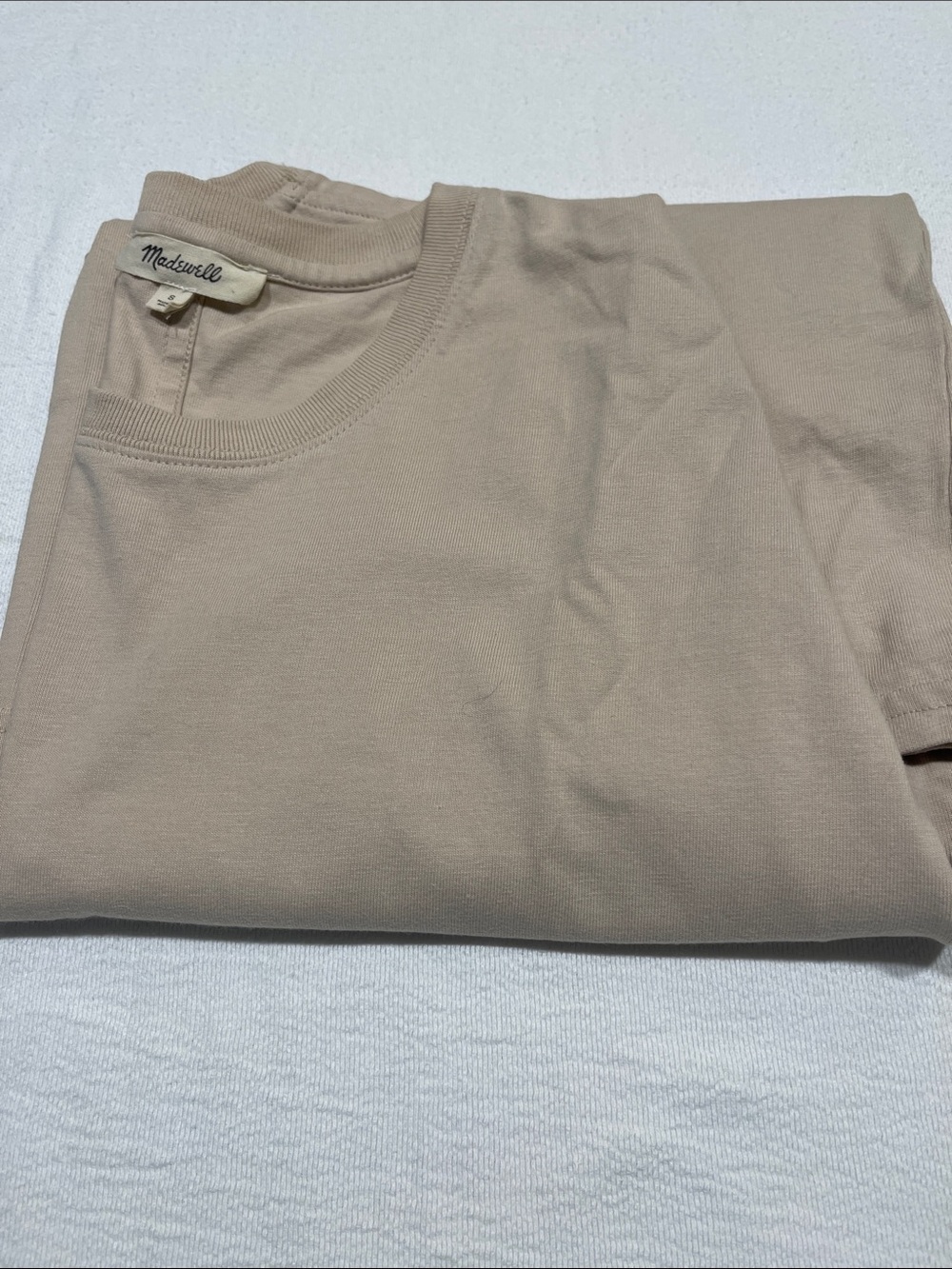 Madewell Men's Crewneck Tee in Soft Beige